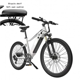HY-WWK Bike HY-WWK Adults Mountain Electric Bike, 7 Speed 250W Motor 26 inch Outdoor Riding E-Bike with Waterproof Meter Dual Disc Brakes with Rear Seat, White, A, White