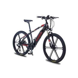 INVEES Bike INVEESzxc Electric Bicycle Electric Bicycle Lithium Battery Motor Electric Mountain Bike Speed Aluminum Alloy Frame Light (Color : Schwarz)