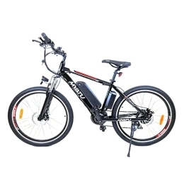 Irypulse Electric Mountain Bike Irypulse Men Electric Bike 26” Adult Mountain Bike Urban E-Bike Electric MTB Mountainbike 36V 10Ah With Removable Lithium Battery LCD Brakes Display Hydraulic(Black)