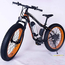June 26inch Fat Tire Electric Bike250W 36V Snow E-Bike 21 Speed E-bike Pedal Assist Hydraulic Disc Brake Foldable, Height-adjustable For Short To Medium Range Outdoor