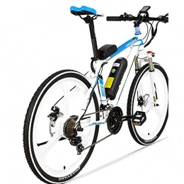 KKKLLL Bike KKKLLL Electric Mountain Bike 48 V Lithium Battery Electric Unicycle 5 Speed Power Bicycle 26 Inches White