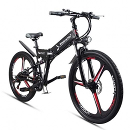 KPLM Electric Mountain Bike KPLM Electric Folding Bicycle Adult 26 Inch Power Bicycle Road Mountain Bike 48V Lithium Battery Fold Moped
