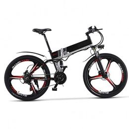 KPLM Bike KPLM Electric Mountain Bike, 26 Inch Folding E-bike, 36V 13Ah Premium Full Suspension and Shimano 7 Speed Gear