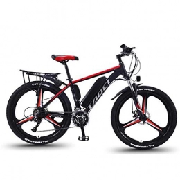 KT Mall Bike KT Mall 26'' Electric Mountain Bike with Removable Large Capacity Lithium-Ion Battery (36V 350W 8Ah) Dual Disc Brakes for Outdoor Cycling Travel Work Out, Black red, 30 Speed