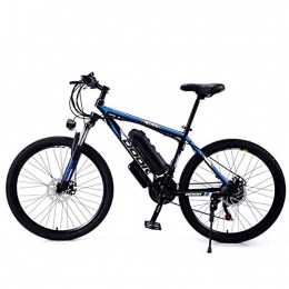KT Mall Electric Mountain Bike KT Mall 26 Inch Mountain Electric Bicycle 36V250W8AH Aluminum Alloy Variable Speed Dual Disc Brake 5-Speed Off-Road Battery Assisted Bicycle Load 150Kg, Black