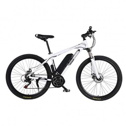 KUSAZ Electric Mountain Bike KUSAZ Electric mountain bike, 250W 26-inch electric bike with detachable 36V / 8AH lithium-ion battery, lockable front fork, suitable for adults-white