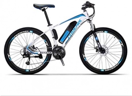 LAMTON Electric Mountain Bike LAMTON Adult Electric Mountain Bike, 36V Lithium Battery, High-Strength Steel Frame Offroad Electric Bicycle, 27 Speed 26 Inch Wheels (Color : C)