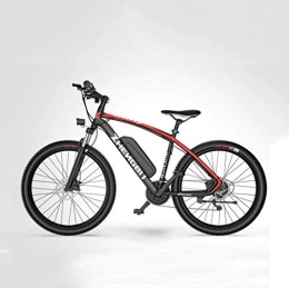 LAMTON Bike LAMTON Adult Electric Mountain Bike, 48V Lithium Battery, Aviation High-Strength Aluminum Alloy Offroad Electric Bicycle, 27 Speed 26 Inch Wheels (Color : A)