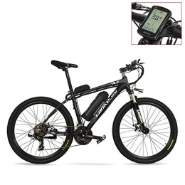 LANKELEISI Electric Mountain Bike LANKELEISI T8 36V 240W Strong Pedal Assist Electric Bike, High Quality & Fashion MTB Electric Mountain Bike, Adopt Suspension Fork.Pedelec. (Grey LCD, 20Ah)