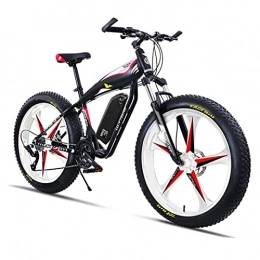 LDGS Electric Mountain Bike LDGS ebike Mountain Electric Bikes for Men 26 * 4.0 Inch Fat Tire Electric Mountain Bicycle Snow Beach Off-Road 48V 750W / 1000W High Speed Motor Ebike (Color : 750W WHITE Version)