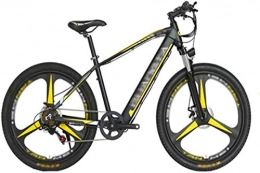 Leifeng Tower Bike Leifeng Tower High-speed 27.5 inch Electric Bikes, 48V10A Mountain Bike Variable speed Boost Bicycle Men Women (Color : Yellow)