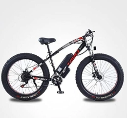 JUDIG Electric Mountain Bike Lithium Battery Bicycle Variable Speed Assist Long-endurance Snowmobile Adult Mountain Bike (Black)