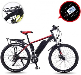 LJ Electric Mountain Bike LJ 26" 36V 350W Electric Mountain Bike with 8-13Ah Removable Lithium-Ion Battery and Led Display, for Outdoor Cycling Travel and Commute, Yellow 13Ah, Red 8AH