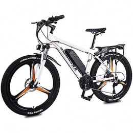 LJ Electric Mountain Bike LJ Adult Electric Bike, 26 inch Electric Mountain Bike, 8Ah Lithium Battery 36V / 350W 27 Variable Speed Boost Bike, for Outdoor Cycling, Gray Green, 10Ah, 10AH