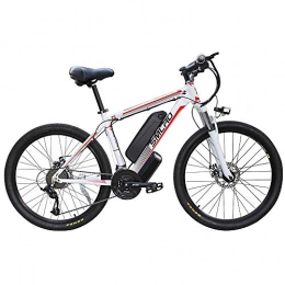 LLLKKK Electric Mountain Bike LLLKKK 26'' Electric Mountain Bike Removable Large Capacity Lithium-Ion Battery (48V 350W), Electric Bike 21 Speed Gear Three Working Modes