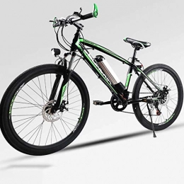 LLLKKK Electric Bike, 26" Mountain Bike for Adult, All Terrain Bicycles, 30Km/H Safe Speed 100Km Endurance Detachable Lithium Ion Battery, Smart Ebike