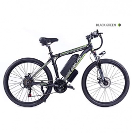 LOO LA Electric Mountain Bike LOO LA 26'' Electric Bikes for Adult Cruise mode, 350w 48v 10ah Removable Lithium-Ion Battery Mountain Ebike, Range Of Mileage 30-50km, 21 Speed Gear Three Working Modes, dark green
