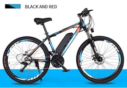 LOO LA Bike LOO LA Electric mountain bike, 26-inch hybrid bicycle (36V10Ah) 27 speed Front and rear dual disc brakes, up to 35KM / H Three Working Modes, Blue