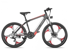 LOO LA Electric Mountain Bike LOO LA Electric mountain bike, 26-inch hybrid bicycle / (38V10Ah) MICRO SWITCH 27 speed power system Front and rear dual disc brakes, Three Working Modes, Red