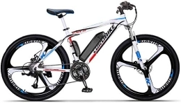 LRXG Electric Mountain Bike LRXG 250W Electric Bike 26" Adults Electric Bicycle / Electric Mountain Bike, 36 / 48V Ebike With Removable 8Ah Battery, Professional 27 Speed Gears Aluminum Alloy(Color:White)