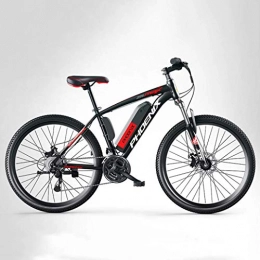 LUO Electric Mountain Bike LUO Beach Snow Bicycle, Adult Mountain Bike, 250W Bikes, 27 Speed Off-Road Bicycle, 36V Lithium Battery, 26 inch Wheels, B, 10Ah, B, 10Ah