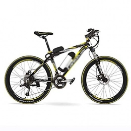 LUO Electric Mountain Bike LUO Electric Bike, 500W 48V 10Ah Electric Assisted Bicycle, 26" Big Power Mountain Bike, 27 Speeds, 30~40Km / H, Suspension Fork, Disc Brake, Black Yellow