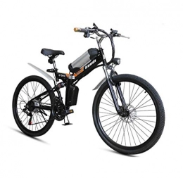 Lvbeis Electric Mountain Bike Lvbeis Adults Folding Electric Mountain Bike Portable Bicycle Speed Up To 40 KM / h EBike Pedal Assist With Throttle, black
