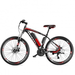 LYRWISHLY Electric Mountain Bike LYRWISHLY 26'' Electric Mountain Bike With Removable Large Capacity Lithium-Ion Battery (36V 250W), Electric Bike 27 Speed Gear For Outdoor Cycling Travel Work Out (Color : Red)