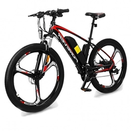 LYRWISHLY Electric Mountain Bike LYRWISHLY Adult Electric Bikes, High Carbon Steel Ebikes Bicycles All Terrain, 26" 36V 12Ah Removable Lithium-Ion Battery Mountain Ebike For Mens (Size : Integratedwheel 8Ah)