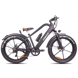 LZMXMYS Electric Mountain Bike LZMXMYS electric bike, Electric mountain bike, 26-inch hybrid bicycle / 18650 lithium battery 48V 6-speed hydraulic shock absorber & front and rear disc brakes, durability up to 70km