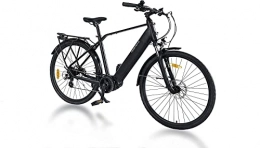 MAGMOVE Bike MAGMOVE Electric Bike, 28 Inch E-MTB, 250W Motor, 8-Speed Gearbox, E-Bikes with 36V / 13AH Removable Lithium Battery, 25km / h, 60km for Outdoor Cycling Travel Work, Dual disc brakes, Black, Bikes for men