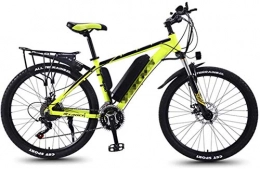 min min Bike min min Bike, 26'' Electric Mountain Bike for Adults, 30 Speed Gear MTB bike, And Three Working Modes, All Terrain Commute Fat Tire Ebike for Men Women Ladies (Color : Yellow)