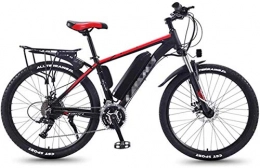 min min Bike min min Bike, 36V 350W Electric Bike for Adult, Mens Mountain Bicycle 26Inch Fat Tire E-Bike, Magnesium Alloy bike, Bicycles All Terrain, with 3 Riding Modes, for Outdoor Cycling Travel (Color : Red)