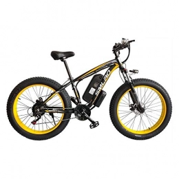 Minkui Electric Mountain Bike Minkui E-Bike 48V 350W / 500W1000W Motor 13AH Lithium Battery Electric Bicycle 26 inch Fat Tire Electric Bike-Yellow 1000W 13AH