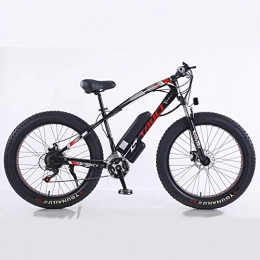MRXW Bike MRXW Aluminum alloy Ebikes Bicycles All Terrain, Lithium battery electric bicycle power assist mountain bike, 26" 36V 350W 13Ah Removable Lithium-Ion Battery Mountain Ebike for Men's, black