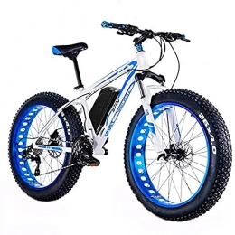 YUNLILI Electric Mountain Bike Multi-purpose Electric Bike 48V 1500w Electric Mountain Bicycle 26 Inch Fat Tire E-Bike Adults Sports Bike Full Suspension Lithium Battery MTB Dirtbike for Outdoor Cycling Travel Work Out Blue