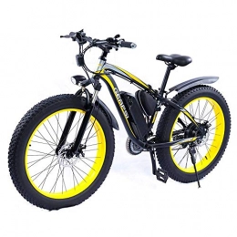 MXYPF Bike MXYPF Electric Mountain Bike, 26-Inch Fat Tire Electric Bike-36v / 350w-Aluminum Alloy Frame-21-Speed Adjustment-Lithium Battery - Front And Rear Disc Brakes