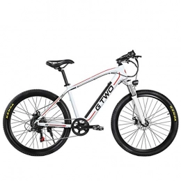N / A Electric Mountain Bike N / A 26" / 27.5" Adult Electric Bike, Removable Lithium Battery, Professional 27 Speed Transmission Electric Mountain Bike, White, 26" 350W 9.6Ah