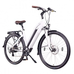 NCM Electric Mountain Bike NCM Milano electric bike, Trekking E-bike, 250W, 13AH 624Wh Battery, 26" / 28" (28" White)