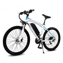 paritariny Electric Bike 26-inch electric mountain bike smart pas 48V lithium Ba-ttery 250W rear wheel e-bike 27 variable speed adult electric (Color : Blue)