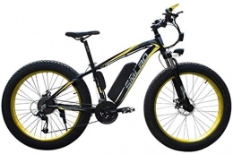 PARTAS Electric Mountain Bike PARTAS Sightseeing / Commuting Tool - 21-speed Electric Bike / aluminum Alloy Frame 48V10AH Lithium Battery 350W High-power High-speed Motor Bike 26 Inch Fat Tire Mountain (Color : Yellow 48V10AH)