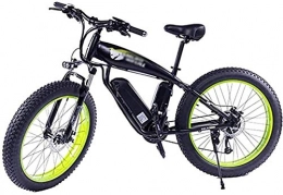 PARTAS Electric Mountain Bike PARTAS Travel Convenience A Healthy Trip Adult Electric Bike, 26 Inches Fat Tire Snow Bike, 350W 48V 10AH Removable Lithium-Ion Battery Bicycle Ebike, Beach Electric Car, for Outdoor Cycling
