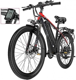 PARTAS Bike PARTAS Travel Convenience A Healthy Trip Electric Mountain Bike With Rear Seat, 26" 21-Speed Waterproof Electric Bike, 400W With Removable 48V 13AH Lithium-Ion Battery Bicycle Ebike