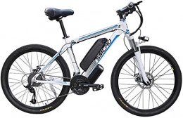 PLYY 26'' Electric Mountain Bike Removable Large Capacity Lithium-Ion Battery (48V 350W), Electric Bike 21 Speed Gear Three Working Modes (Color : Blue)