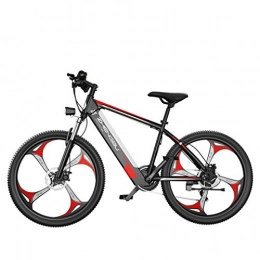 Qinmo Bike Qinmo Electric bicycle, 26 Inch Electric Mountain Bike for Adult, 400W Electric Bicycle with 48V 10Ah Lithium Battery, Commute Ebike with 27 Speed Gear And Three Working Modes (Color : Red)