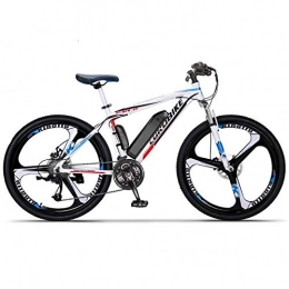 Qsfdhifdr Aluminum alloy electric bike, 26-inch lithium electric power assisted off-road variable speed battery mountain bike-35 km battery life_36V