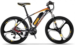 QZ Electric Mountain Bike QZ Adult Electric Mountain Bike, 250W Snow Bikes, Removable 36V 10AH Lithium Battery for, 27 speed Electric Bicycle, 26 Inch Magnesium Alloy Integrated Wheels (Color : Orange)