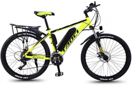 RDJM Electric Mountain Bike RDJM Ebikes, 26'' Electric Mountain Bike with Removable Large Capacity Lithium-Ion Battery (36V 350W 8Ah) Dual Disc Brakes for Outdoor Cycling Travel Work Out (Color : Black Yellow, Size : 27 Speed)