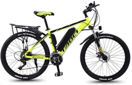 RDJM Electric Mountain Bike RDJM Ebikes, 26'' Electric Mountain Bike with Removable Large Capacity Lithium-Ion Battery (36V 350W 8Ah) Dual Disc Brakes for Outdoor Cycling Travel Work Out (Color : Black Yellow, Size : 30 Speed)