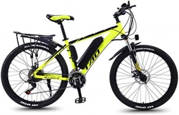 RDJM Electric Mountain Bike RDJM Ebikes, 26 in Electric Bike 350W Aluminum Alloy Mountain E-Bike with Automatic Power Off Brake and 3 Working Modes 36V Lithium Battery High Speed Bicycle for Adults (Color : Yellow, Size : 13AH)